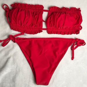 STRAPLESS BIKINI SET